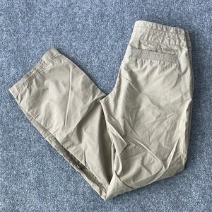 Marmot Pants Womens 6 Khaki Roll Up Lightweight Hiking Trouser 30 X 32